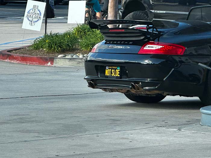 NOTSLOE vanity license plate