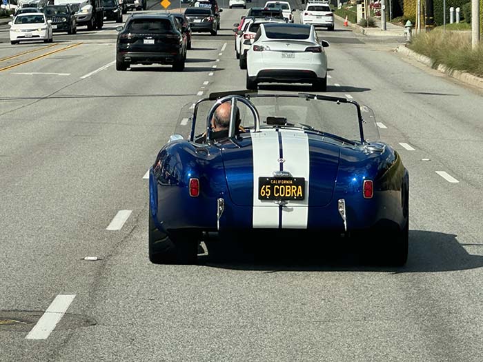65COBRA vanity license plate meaning 1965 (Shelby) Cobra