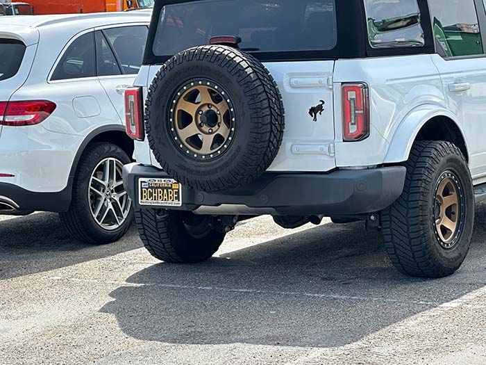 BCHBABE vanity license plate
