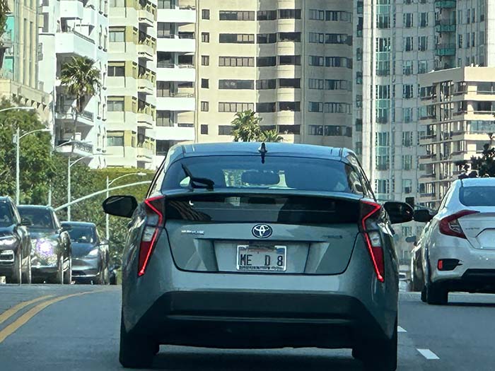 MED8 vanity license plate