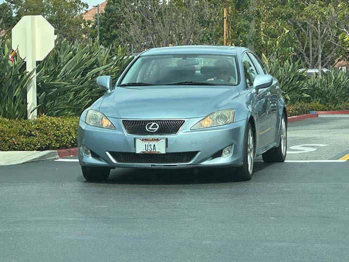 USA vanity license plate
