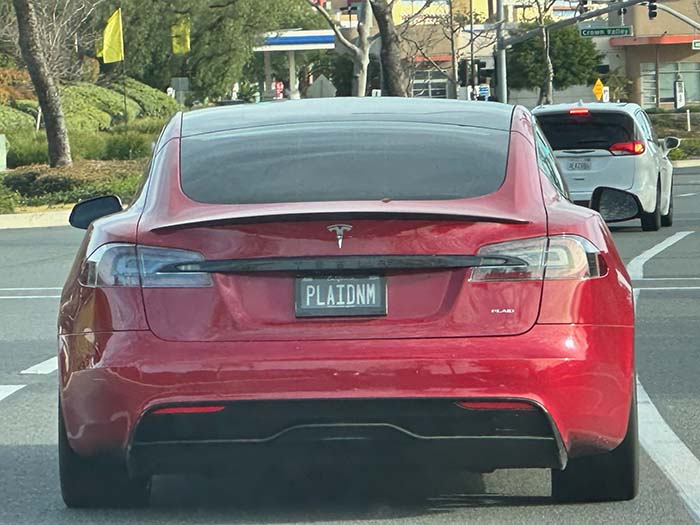 PLAIDNM vanity license plate