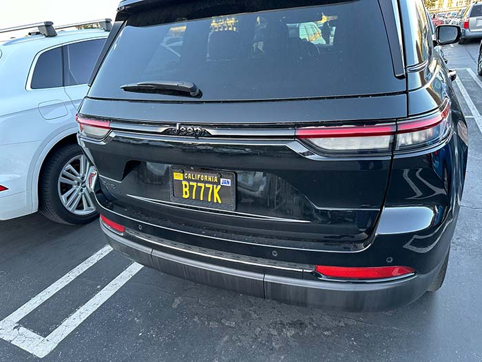 B777K vanity license plate
