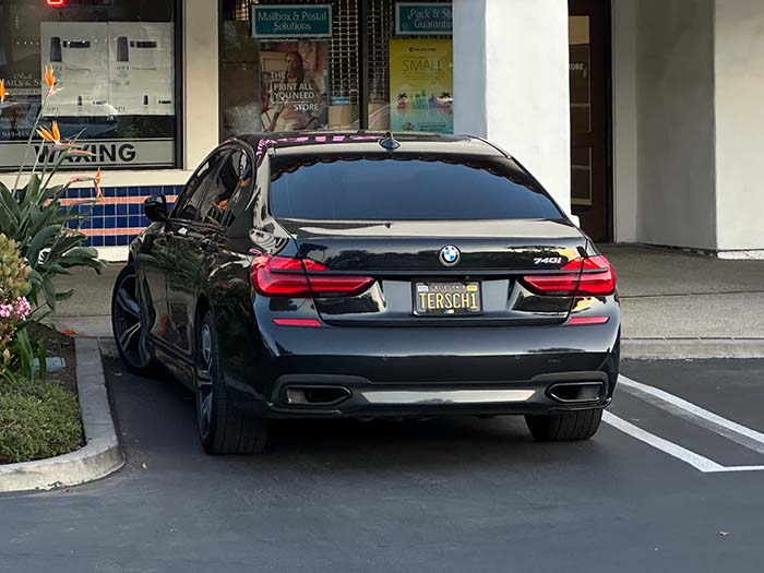 TERSCH1 vanity license plate