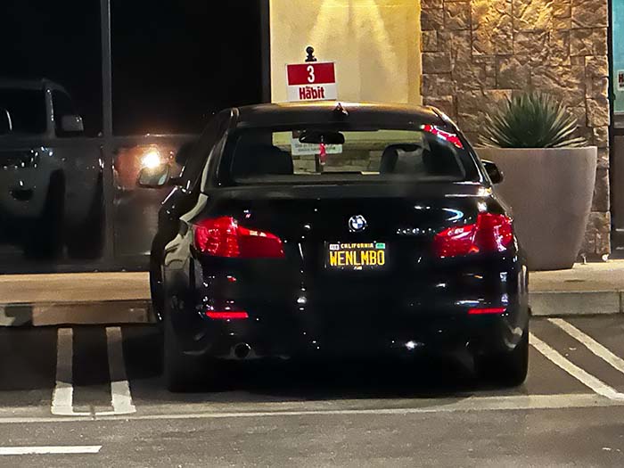 WENLMBO vanity license plate