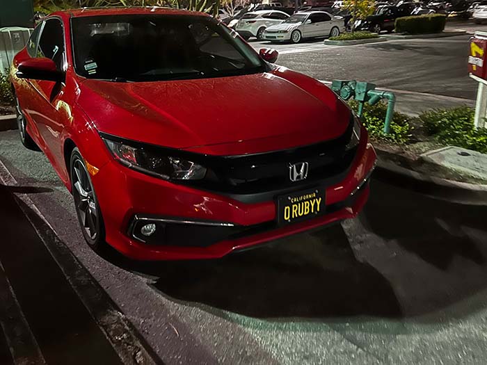 ORUBYY vanity license plate