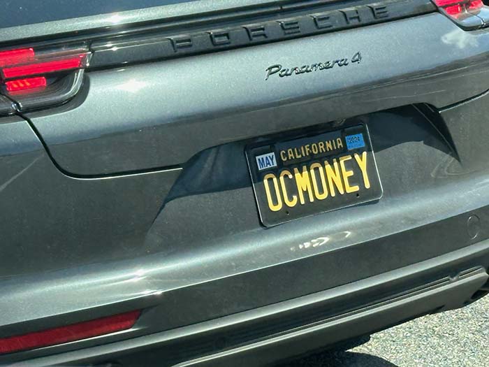 OCMONEY vanity license plate