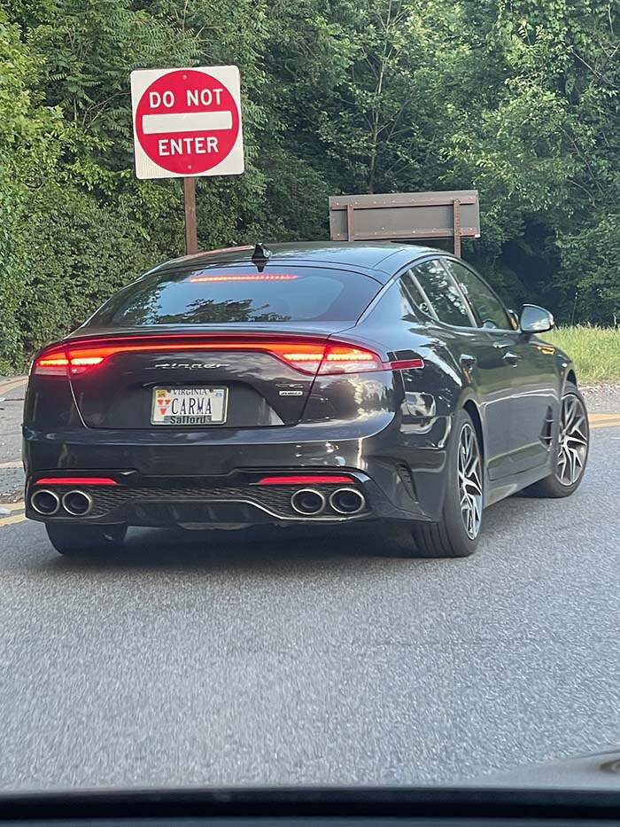 CARMA vanity license plate