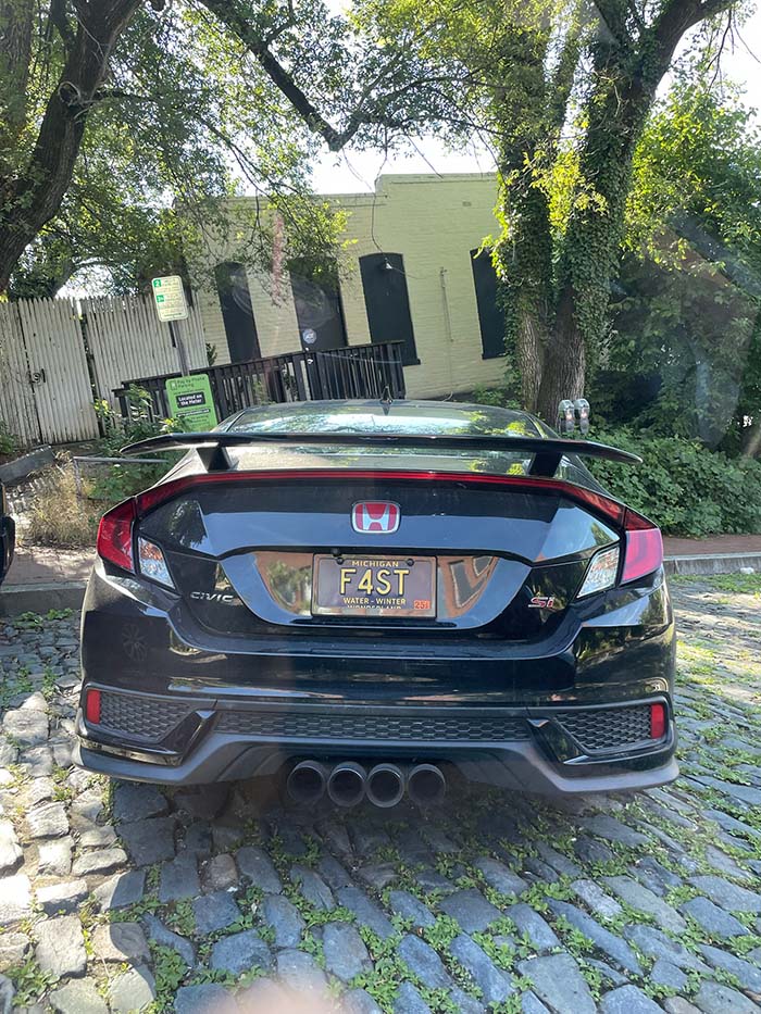 F4ST vanity license plate