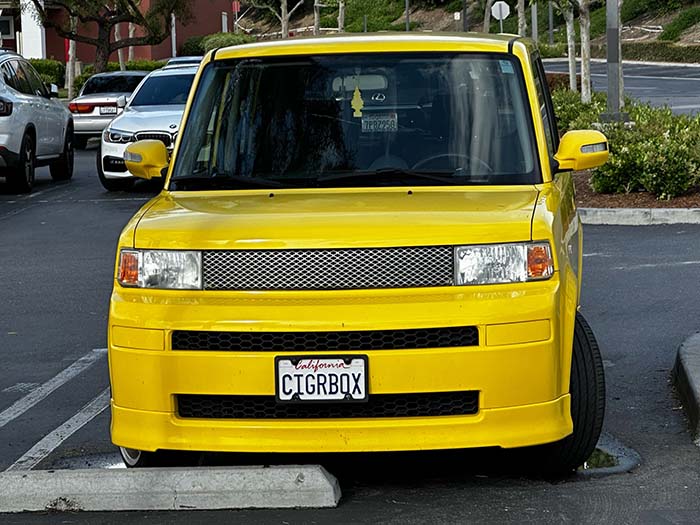 CIGRBOX vanity license plate
