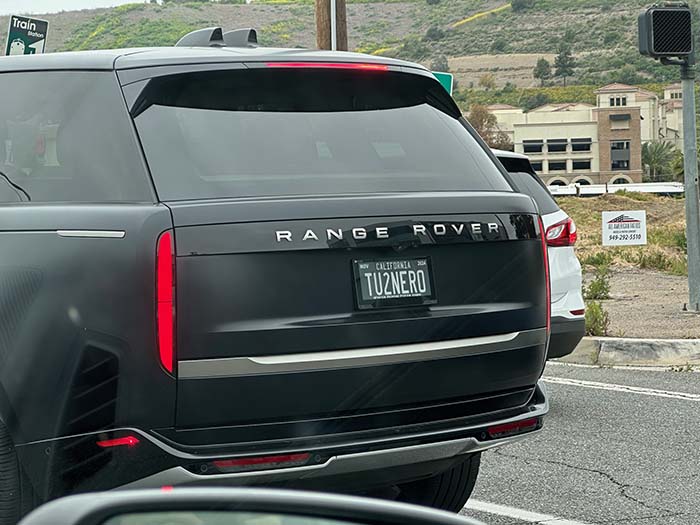 TU2NERO vanity license plate meaning Black Tutu