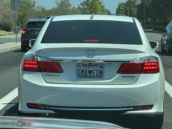 GMAFUN vanity license plate
