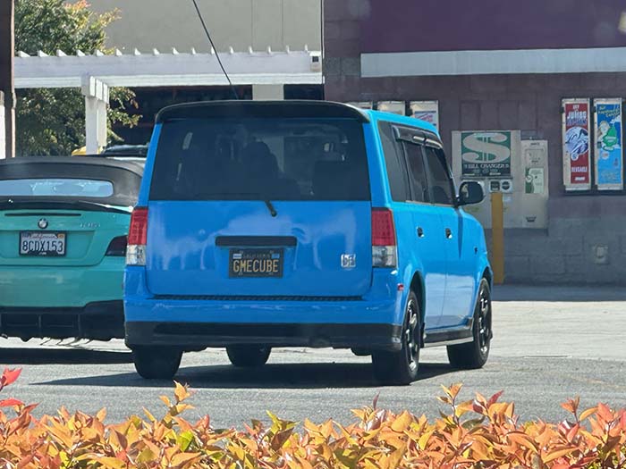 GMECUBE vanity license plate