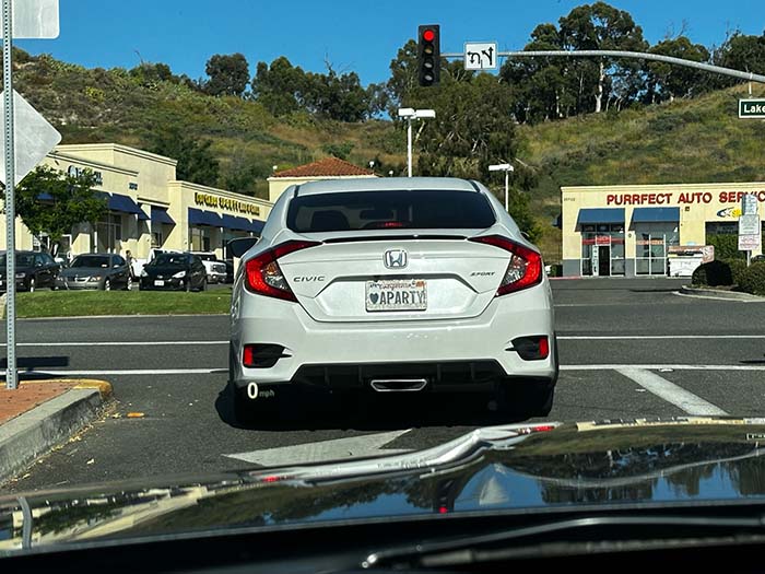 APARTY vanity license plate
