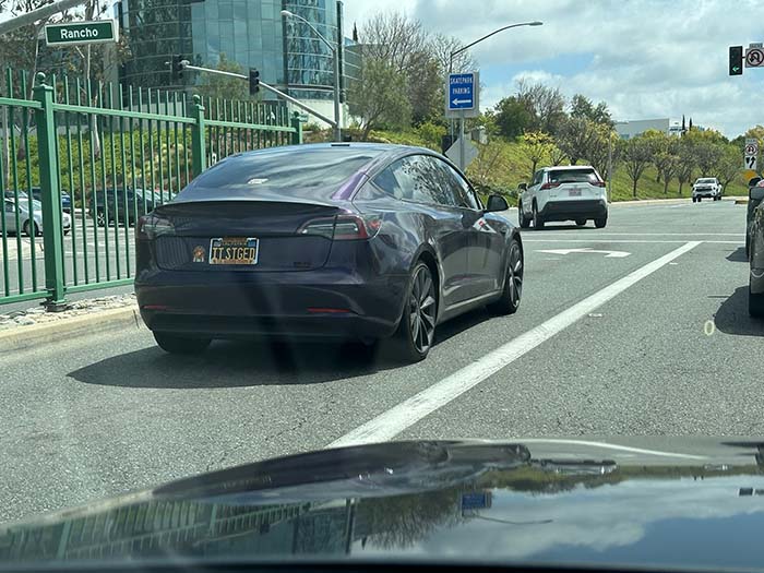 ISSTGED vanity license plate meaning It's Staged
