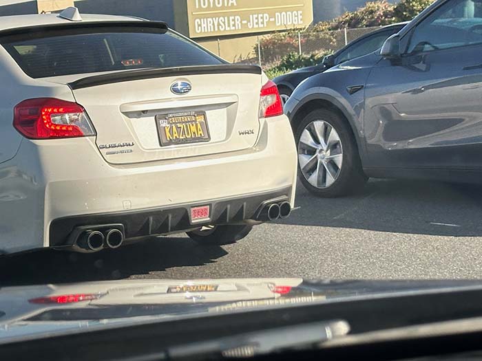 KAZUMA vanity license plate