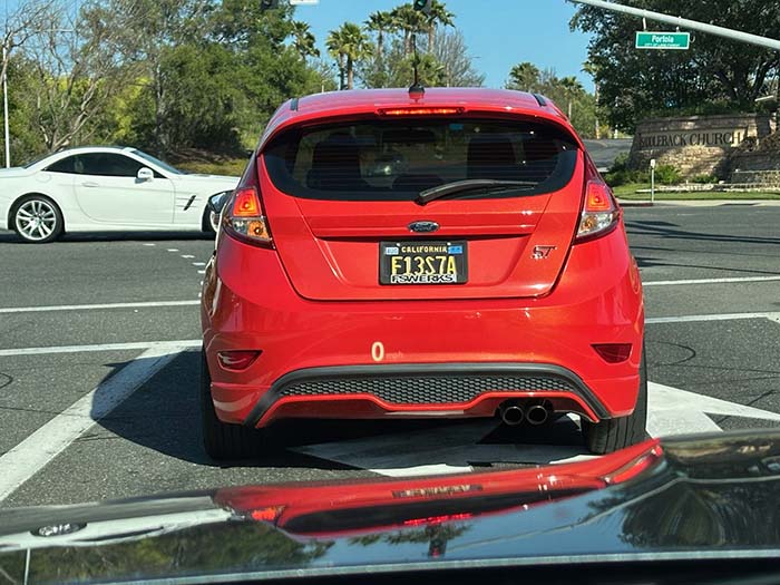 F13S7A vanity license plate meaning (Ford) Fiesta