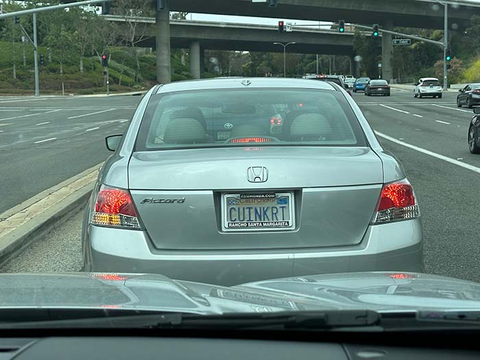 CUINKRT vanity license plate