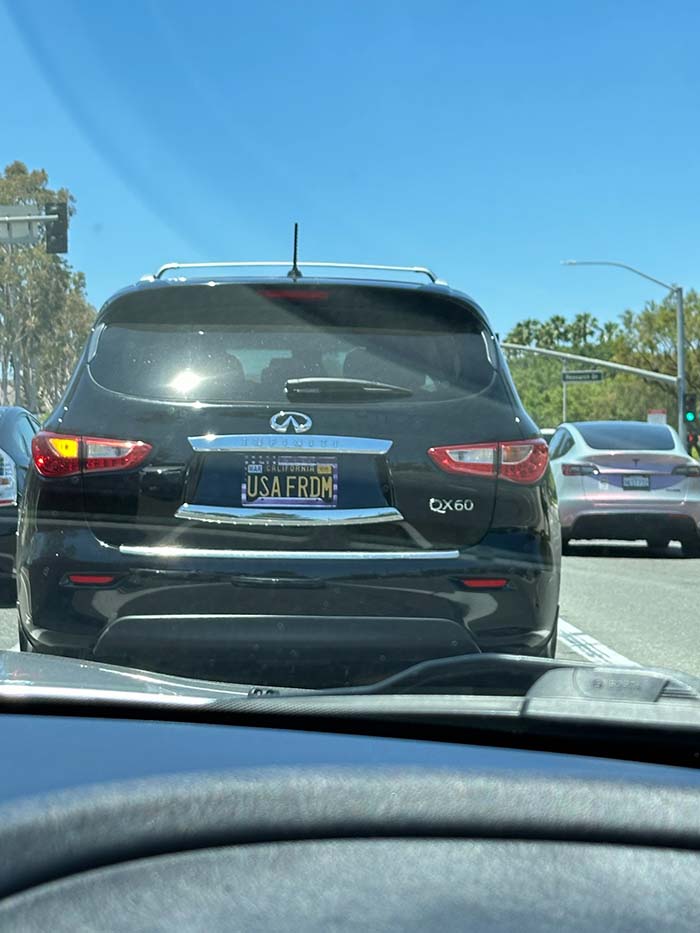 USAFRDM vanity license plate