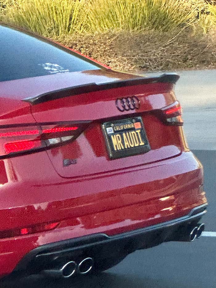 MRAUDI vanity license plate