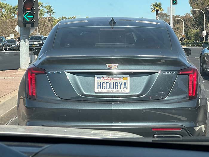 HGDUBYA vanity license plate
