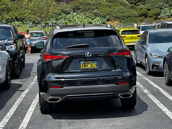 ELSWERE vanity license plate meaning Elsewere