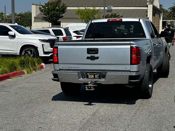DUNRT vanity license plate