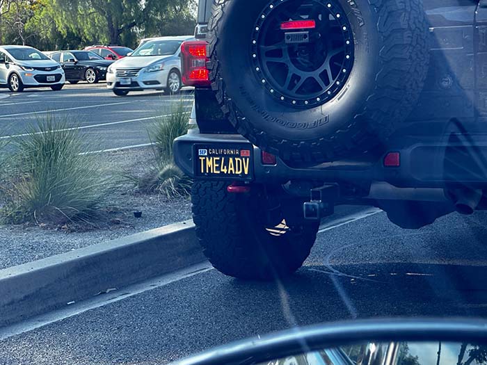 TME4ADV vanity license plate