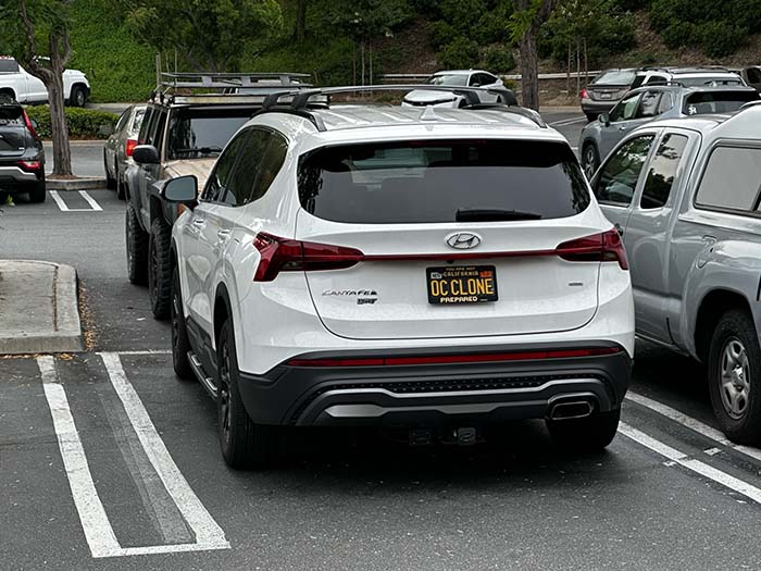 OCCLONE vanity license plate meaning Orange County Clone