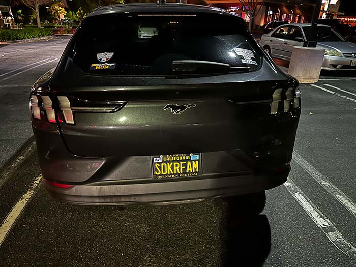 SOKRFAM vanity license plate