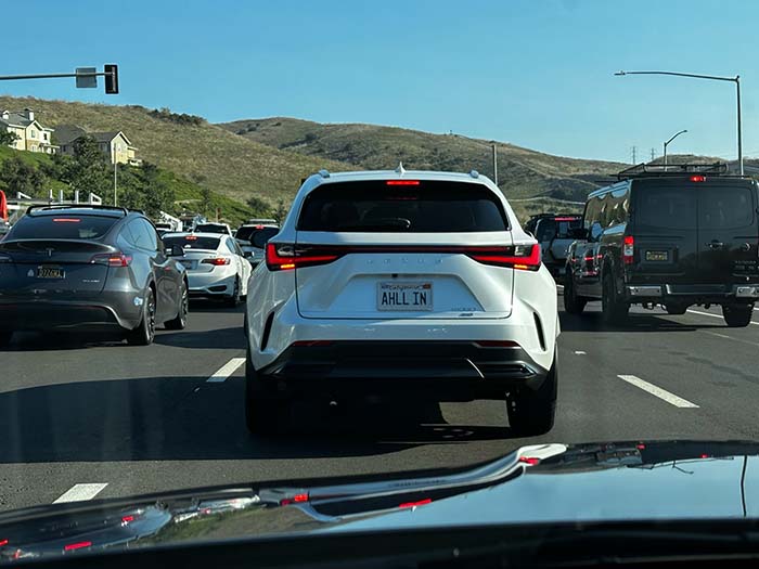 AHLLIN vanity license plate