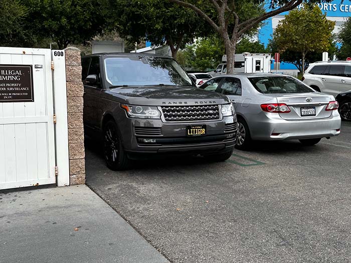 LITIGDR vanity license plate