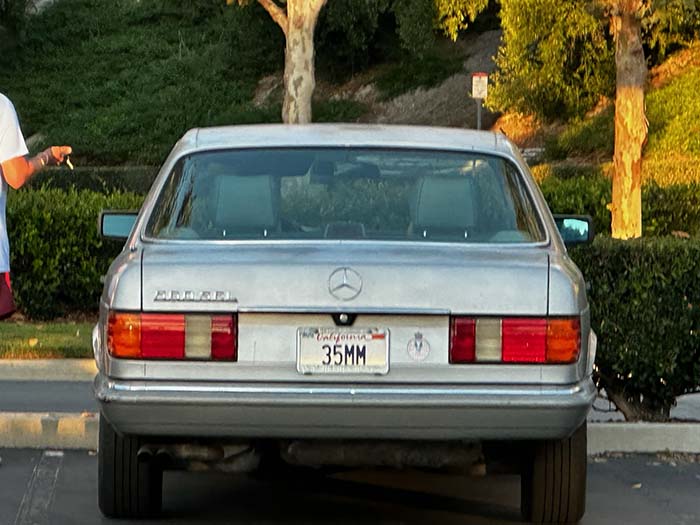 35MM vanity license plate