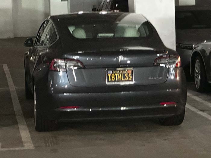 T8THLSS vanity license plate