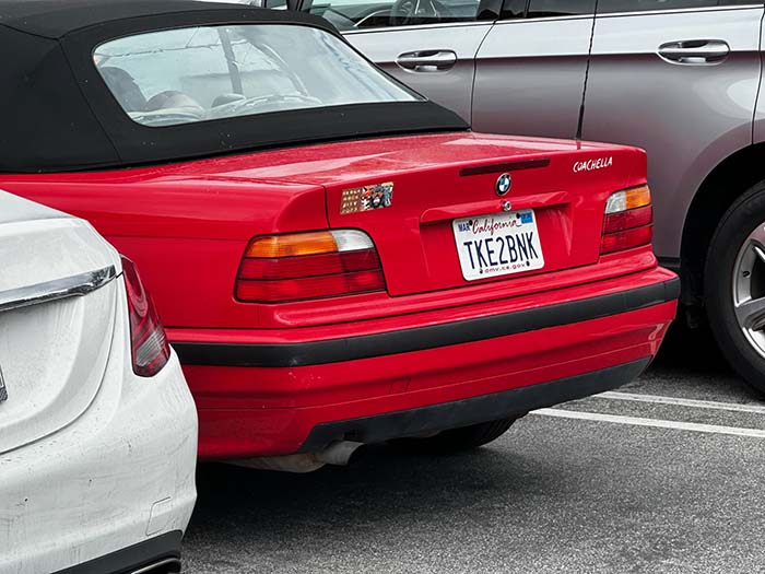 TKE2BNK vanity license plate