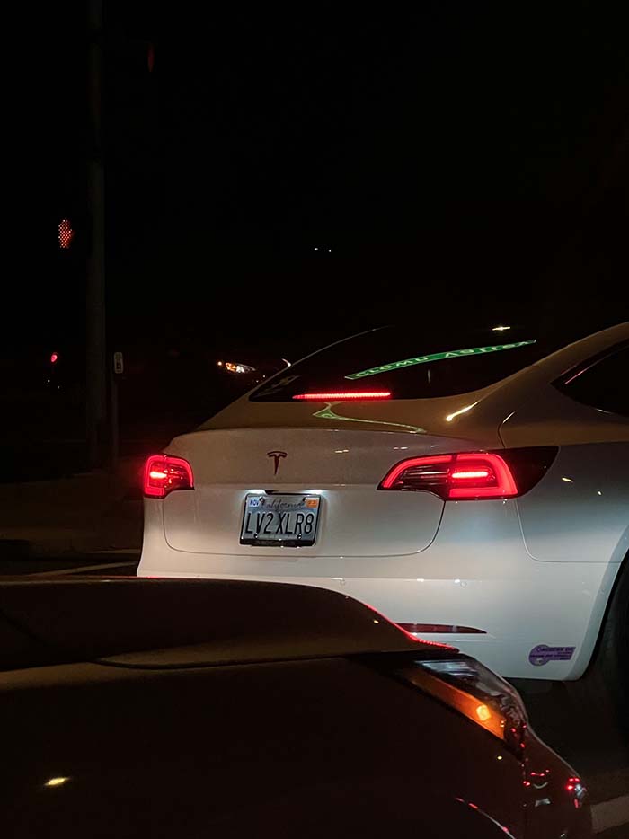 LV2XLR8 vanity license plate