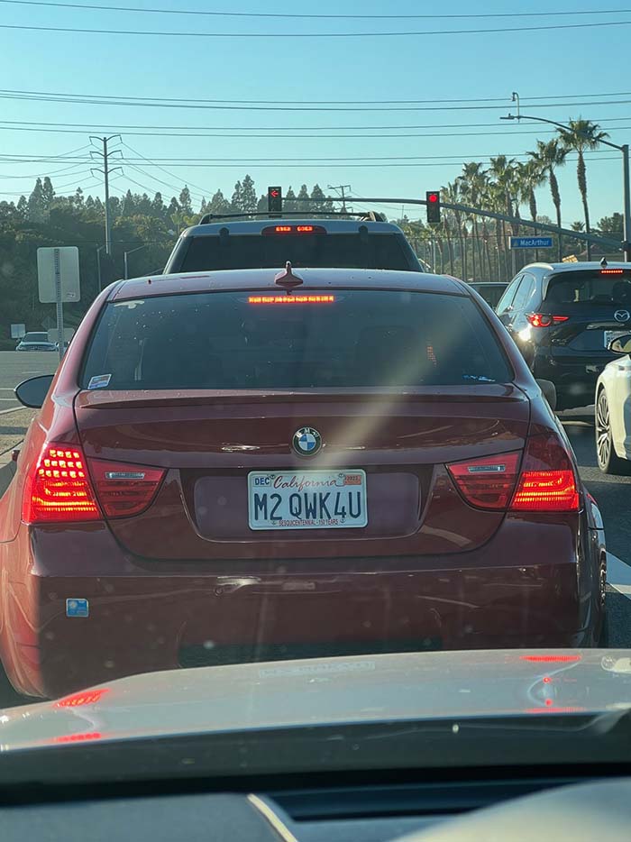 M2QWK4U vanity license plate