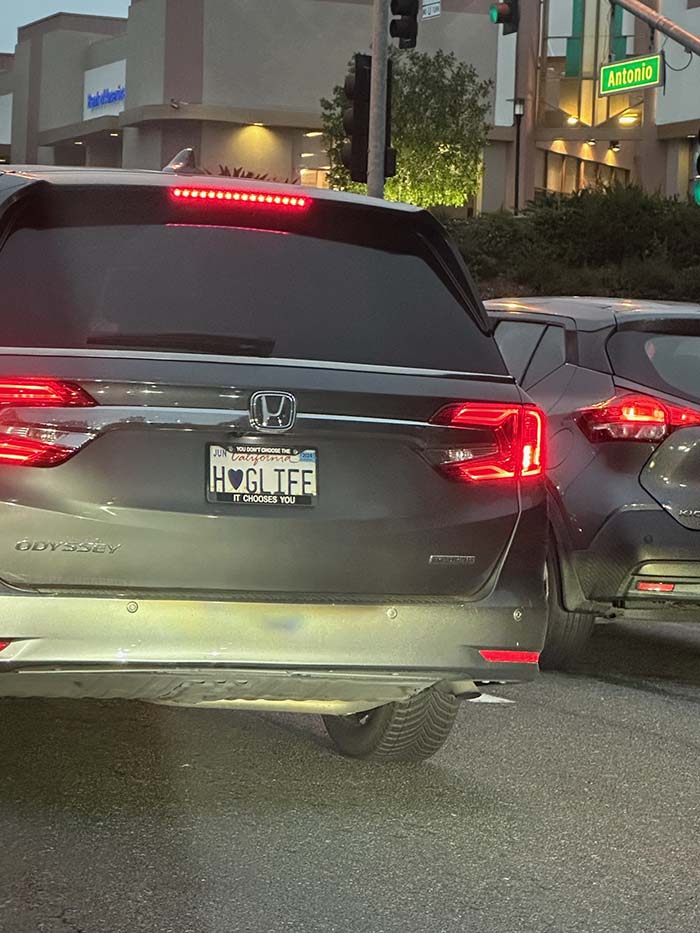 HGLIFE vanity license plate