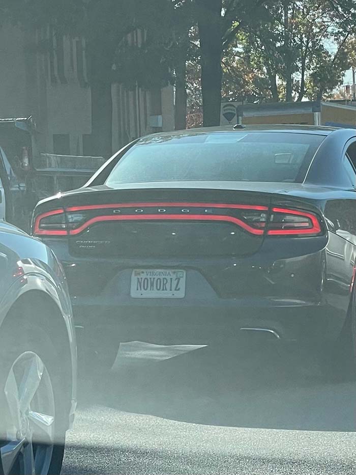 NOWORIZ vanity license plate