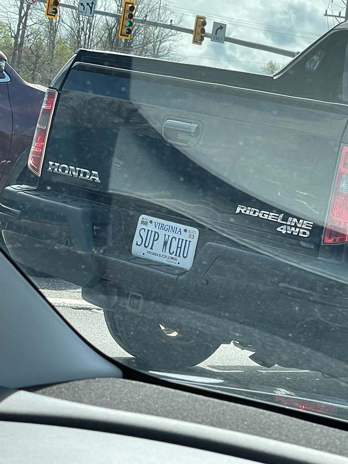 SUPWCHU vanity license plate