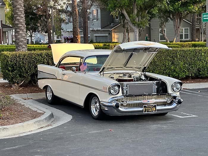 FTYSEVN vanity license plate meaning 1957 (Chevy)