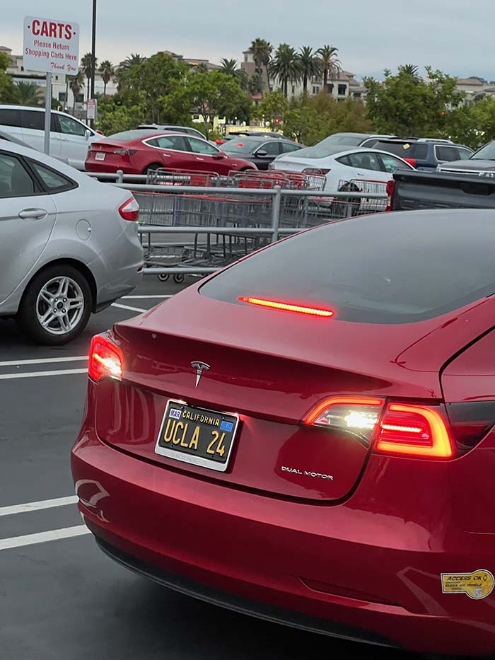 UCLA24 vanity license plate meaning UCLA 2024