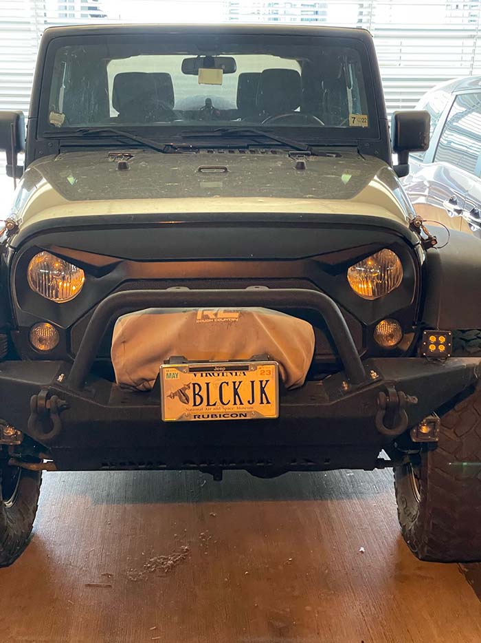 BLCKJK vanity license plate