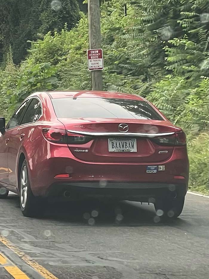 BAAMBAM vanity license plate