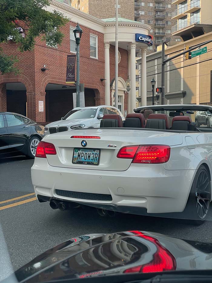 MPOW3R vanity license plate