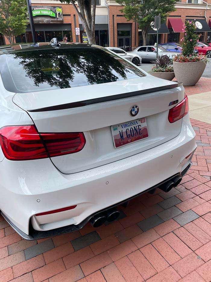 MGONE vanity license plate meaning I'm Gone