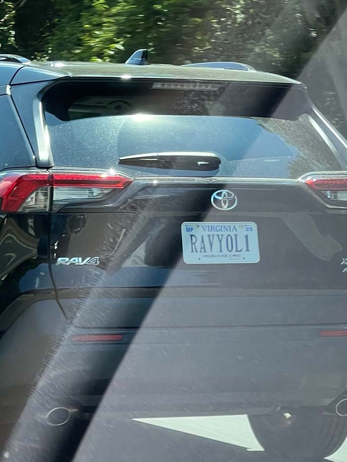 RAVIOL1 vanity license plate
