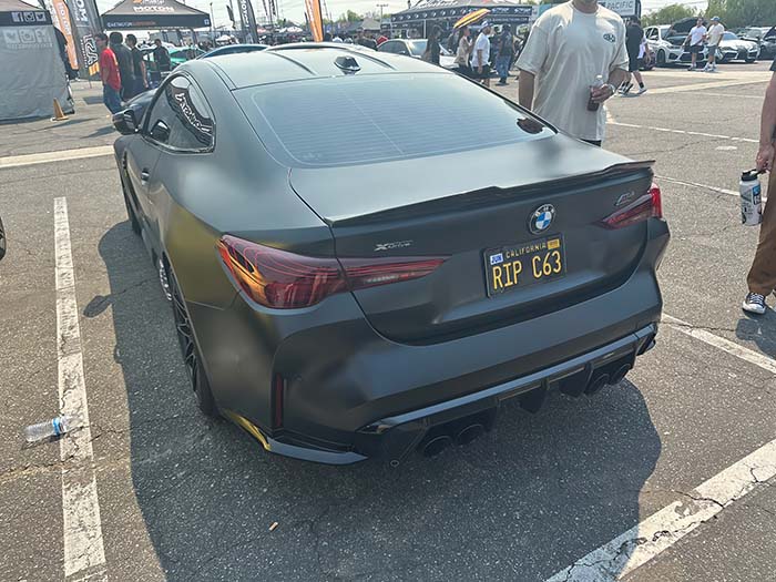 RIPC63 vanity license plate meaning Rest In Peace (Mercedes Benz) C63