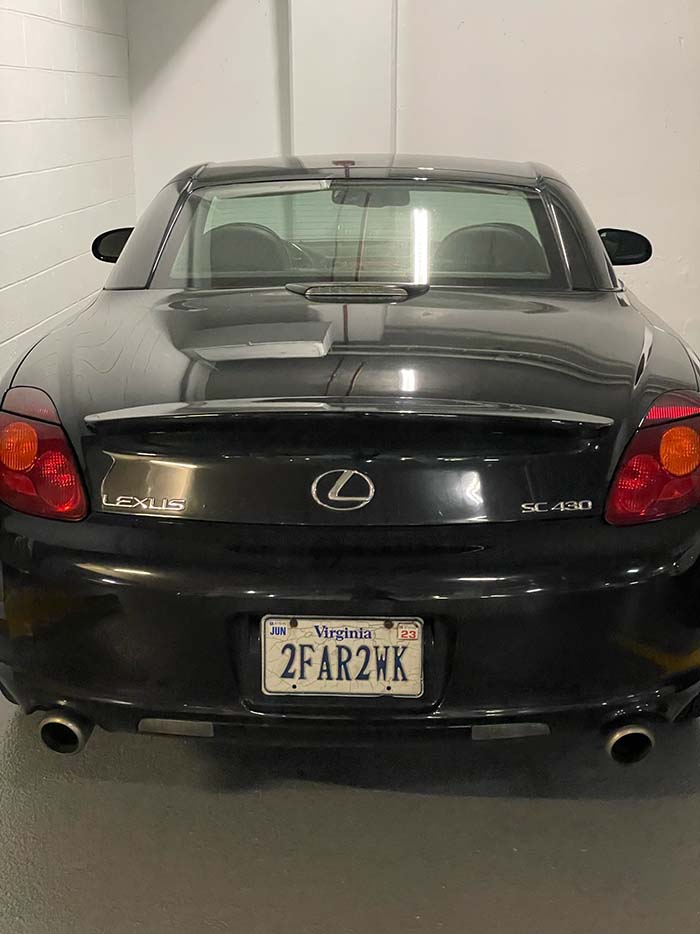 2FAR2WK vanity license plate meaning Too Far To Walk