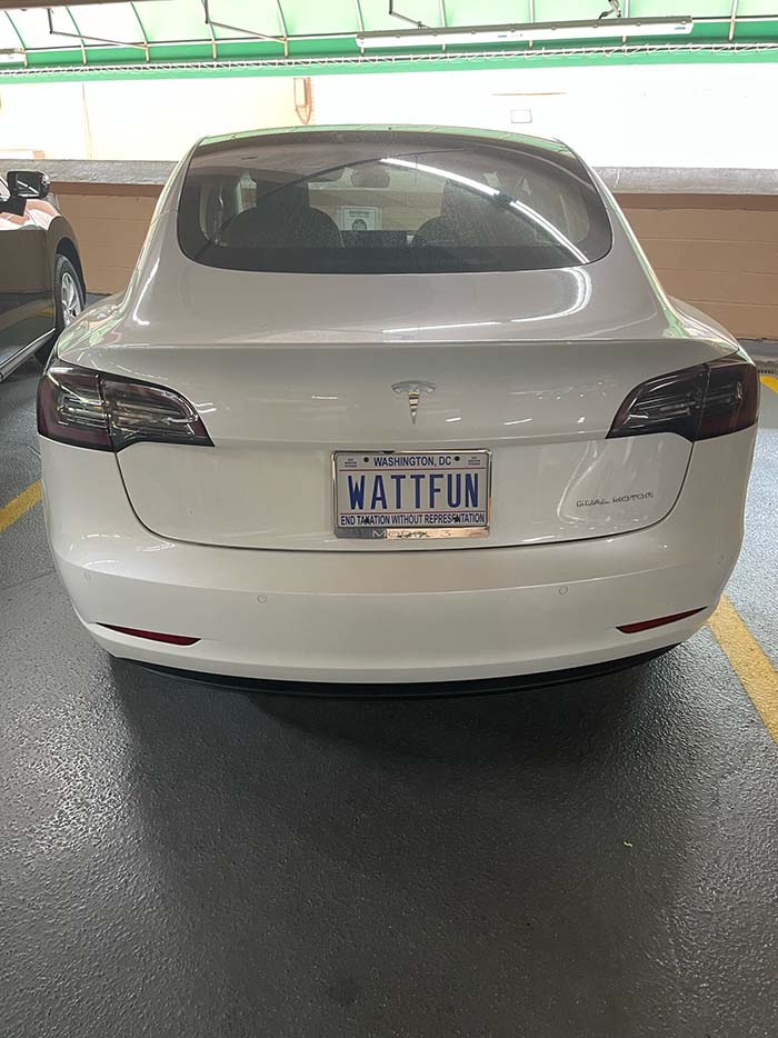 WATTFUN vanity license plate